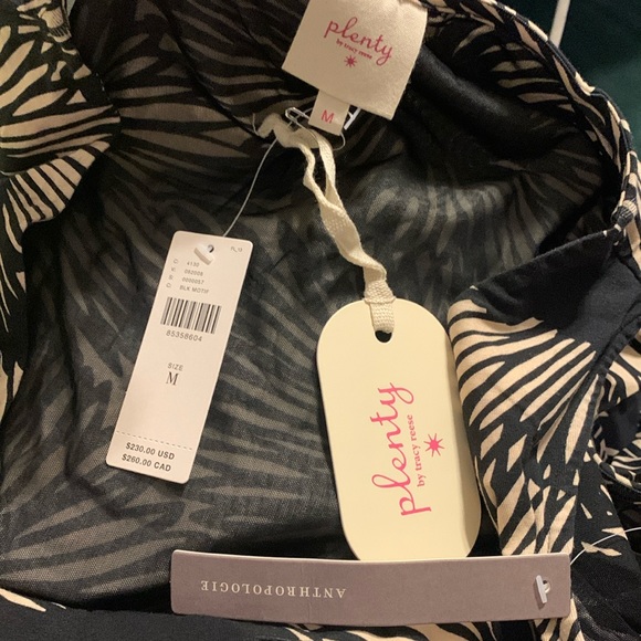 ✨ Anthropologie Drop-Waist Bubble Hem Dress Sz M - Picture 6 of 6